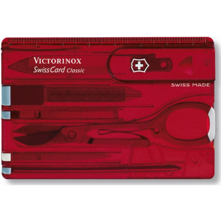 Швейцарская карта Victorinox SwissCard Classic (красный) 