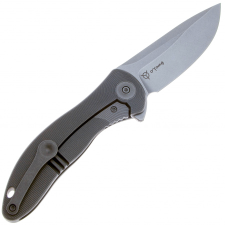 Нож We Knife Synergy 2 v2, CPM-20CV, Grey Titanium 