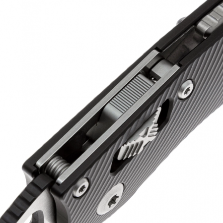 Складной нож Microtech Stitch Ram-Lok S/E black M390 рукоять Black Aluminium 