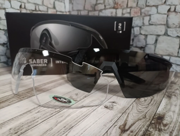 Очки Wiley X SABER ADV Matte Black Clear+Grey (футляр)