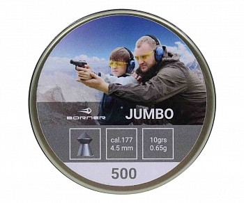 Пуля пневм. Borner "Jumbo" 4.5mm (500шт) 0,65гр.