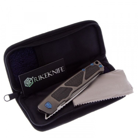 Нож Rike Knife Aragil M390 Dark Gray Ti/Carbon Fiber 