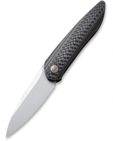 Нож We Knife Black Void Opus, CPM-20CV, Black Ti/Twill CF 