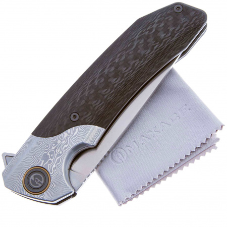 Нож Maxace Goliath 2.0 LE M390 satin, CarbonFiber/Damascus 