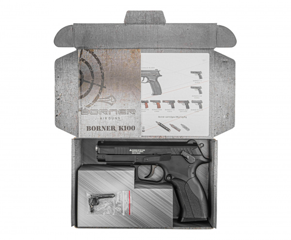 Пистолет пневм. Borner K100 Blowback калибр 4,5 