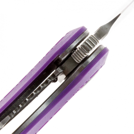 Нож Daggerr Smoke Eater Serrated Purple DL 