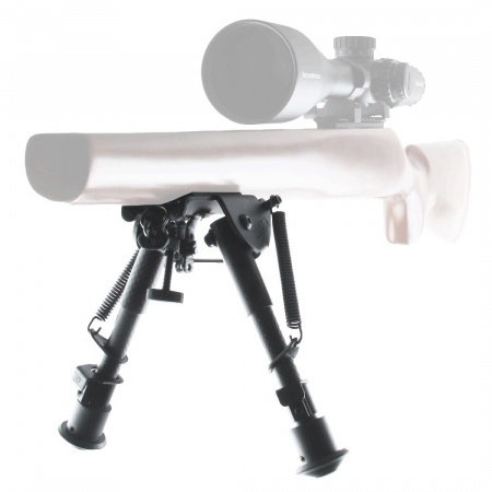 Сошки Vector Optics 6-9" на антабку(карбон, регул.винт, переходник на weaver) 15,5-23см 