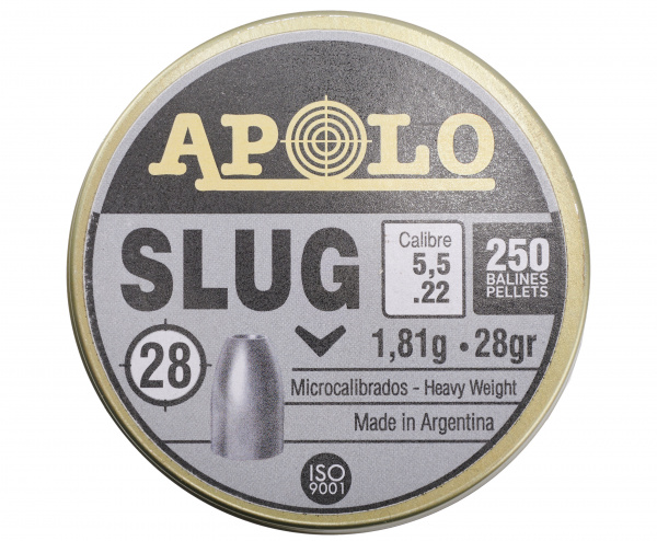 Пуля пневм. Apolo "Slug" 5,5 1,81гр 28gr (250шт.)