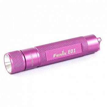 фонарь Fenix E01 pink