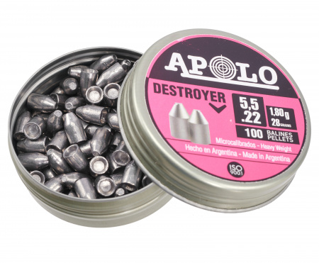Пуля пневм. Apolo "Destroyer" 5,5 1,8гр 28gr(100шт.) 