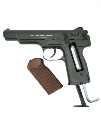Пистолет пневм. Borner APS Blowback Black калибр 4,5 