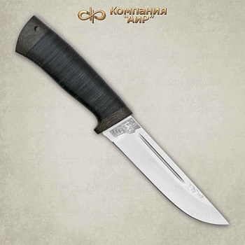 Нож фиксированный АиР "Бекас" (кожа,95х18)